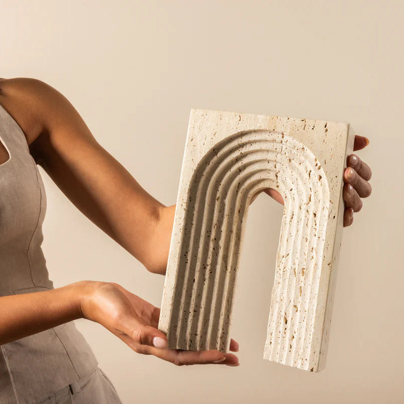 Travertine Arch Ornament - FB-T2124B