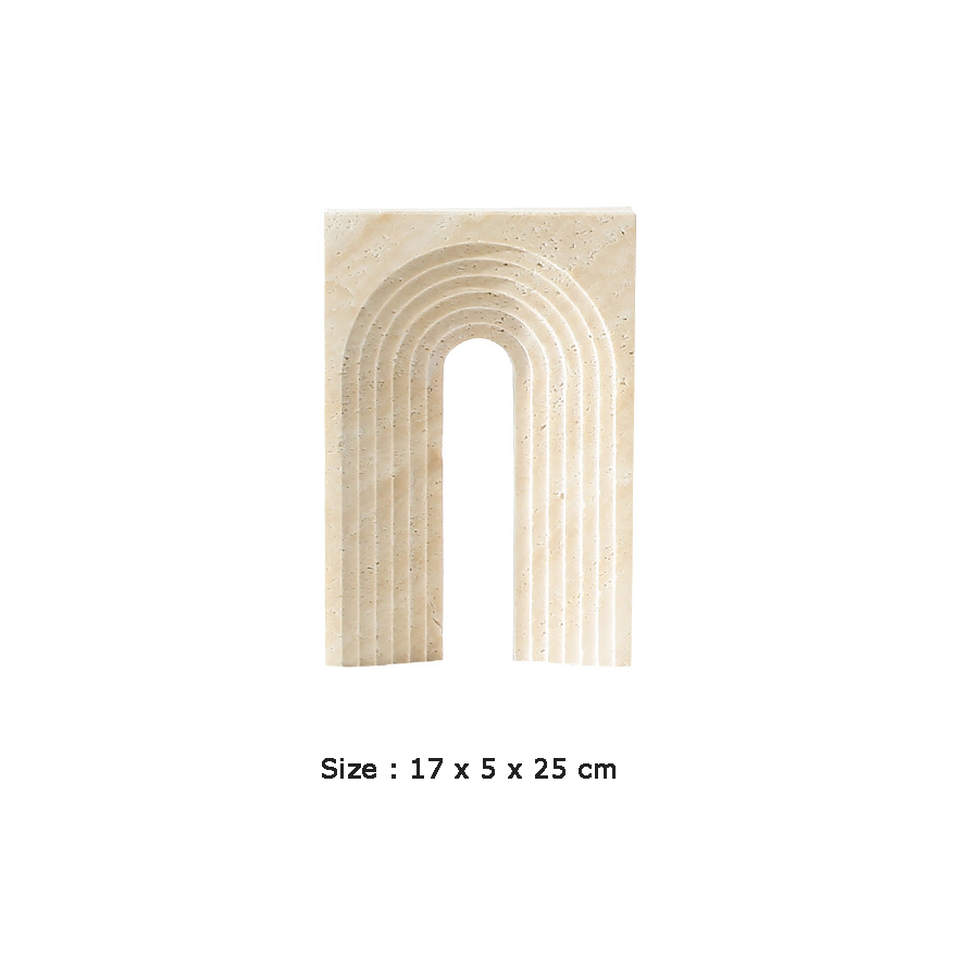 Travertine Arch Ornament - FB-T2124B
