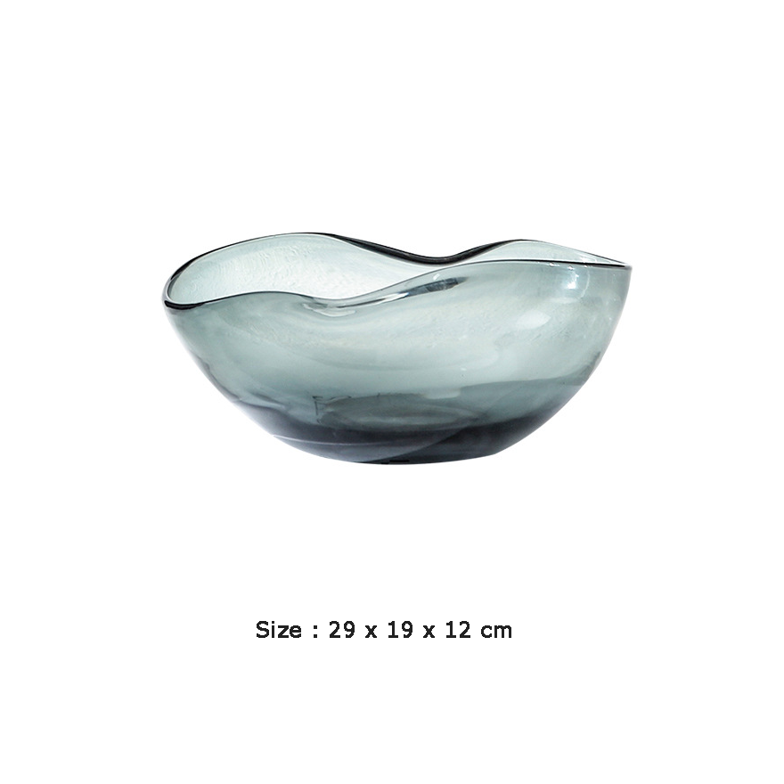 Grey Glass Bowl