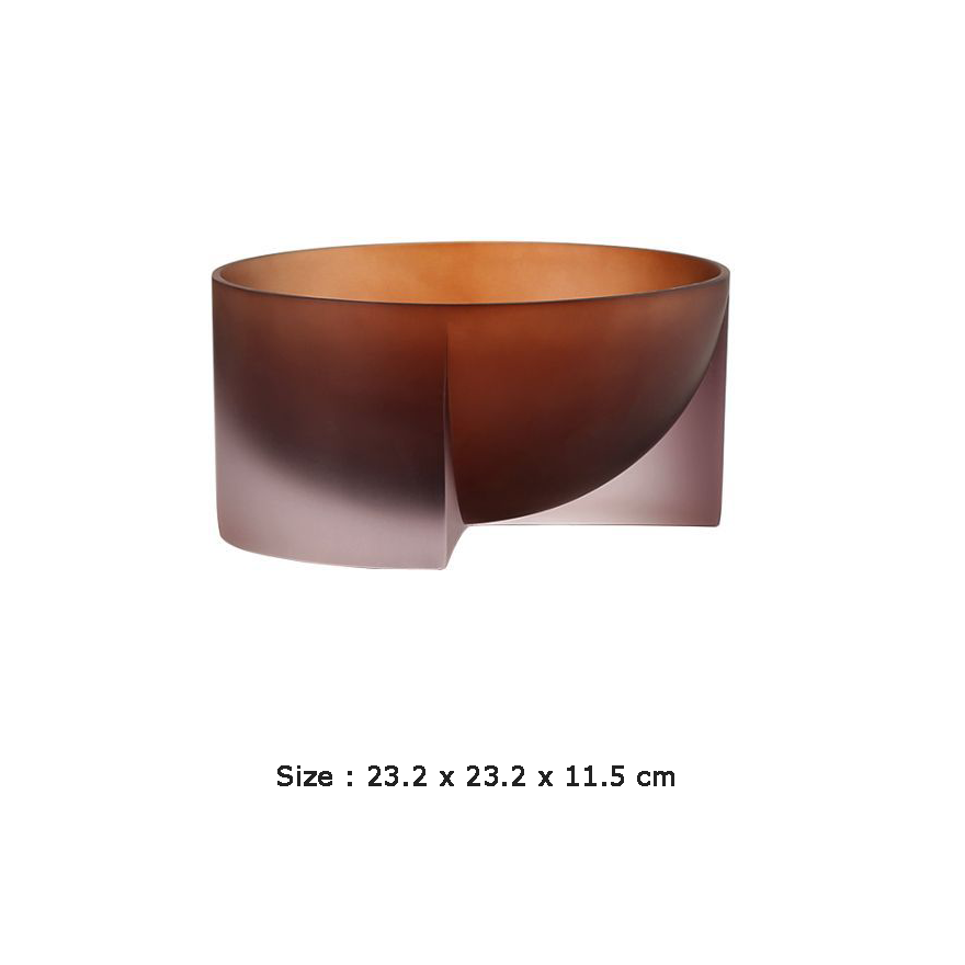Smokey Brown Resin Bowl