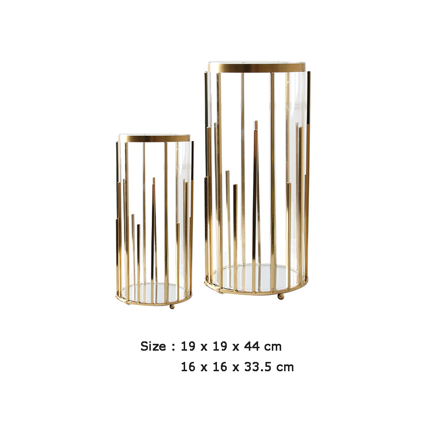 Gold Candle Holder/Vase