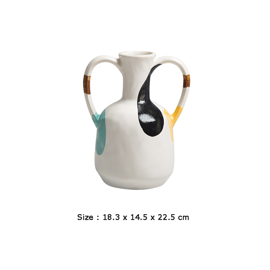Multicolour Painted Vase