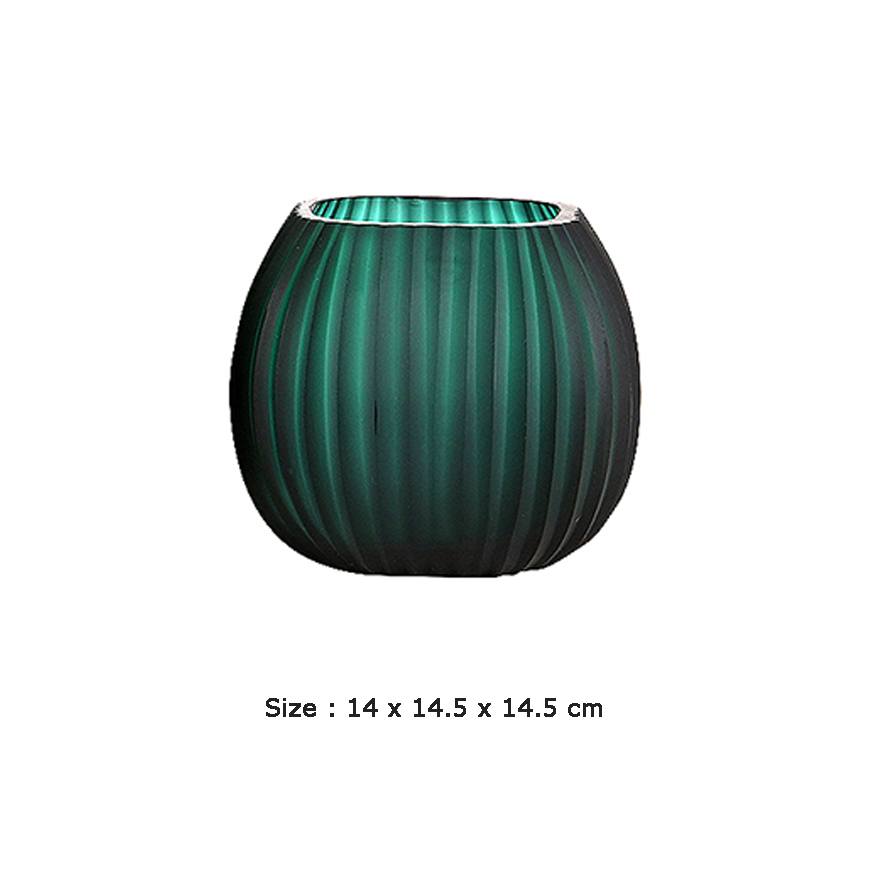 Green Glass Vase - FL-ZS239B
