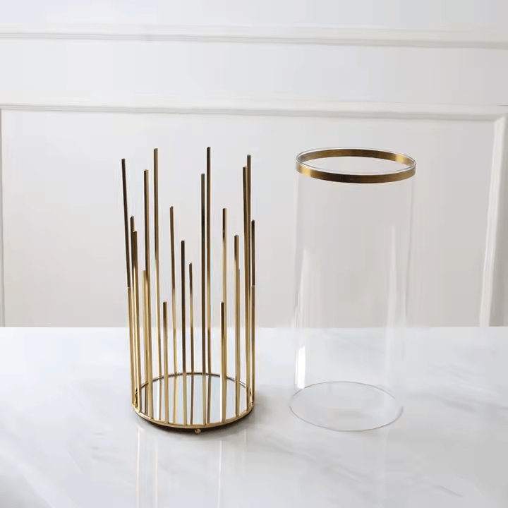 Gold Candle Holder/Vase