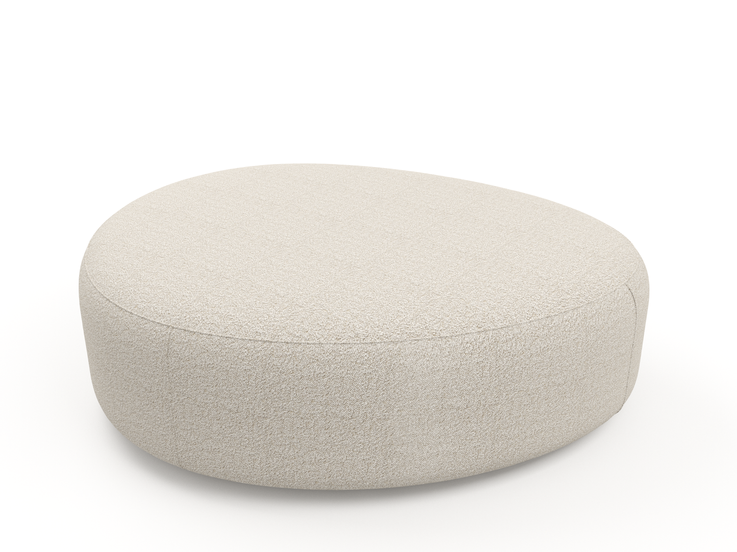 Ethos Pouf with Marble Side Table