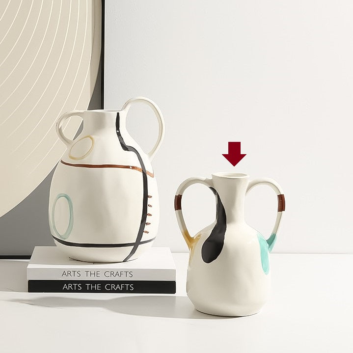 Multicolour Painted Vase