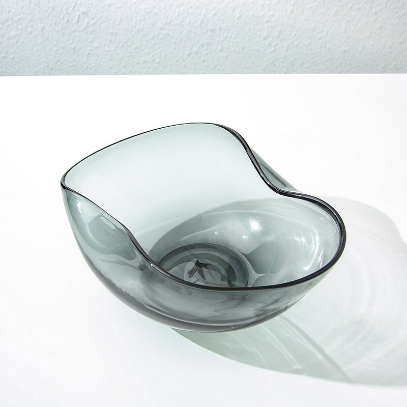 Grey Glass Bowl