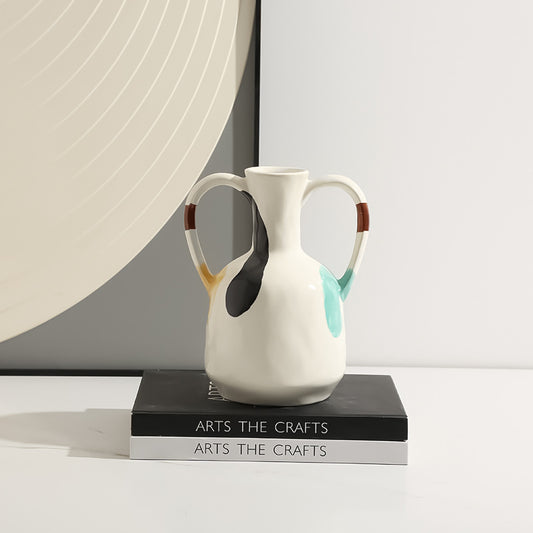 Multicolour Painted Vase