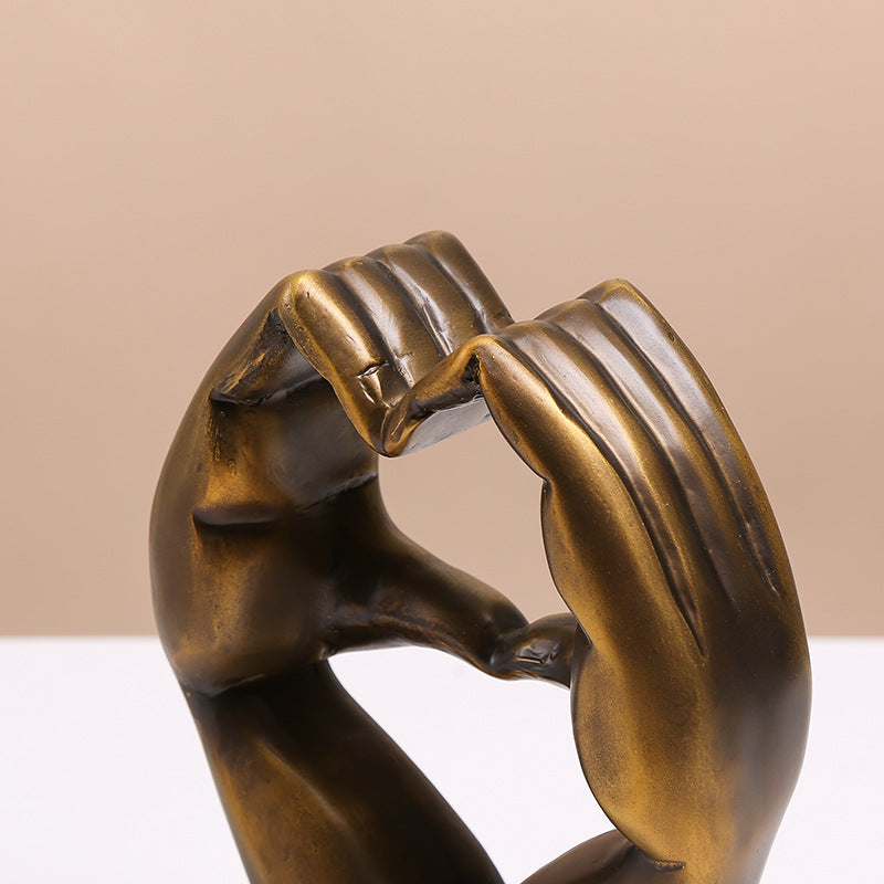 Bronze Finish Love Sculpture