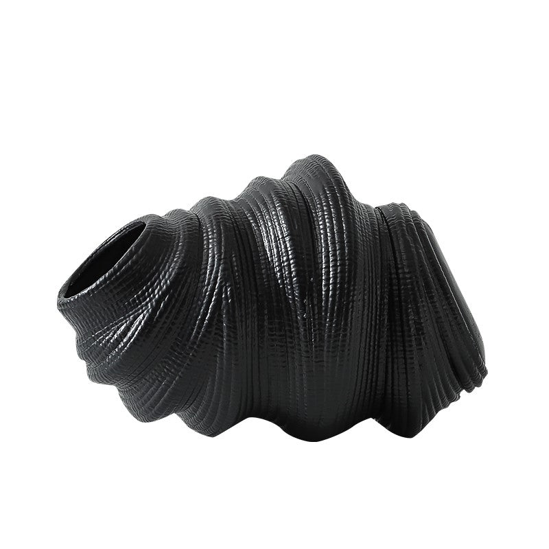Obsidian Wave Vase