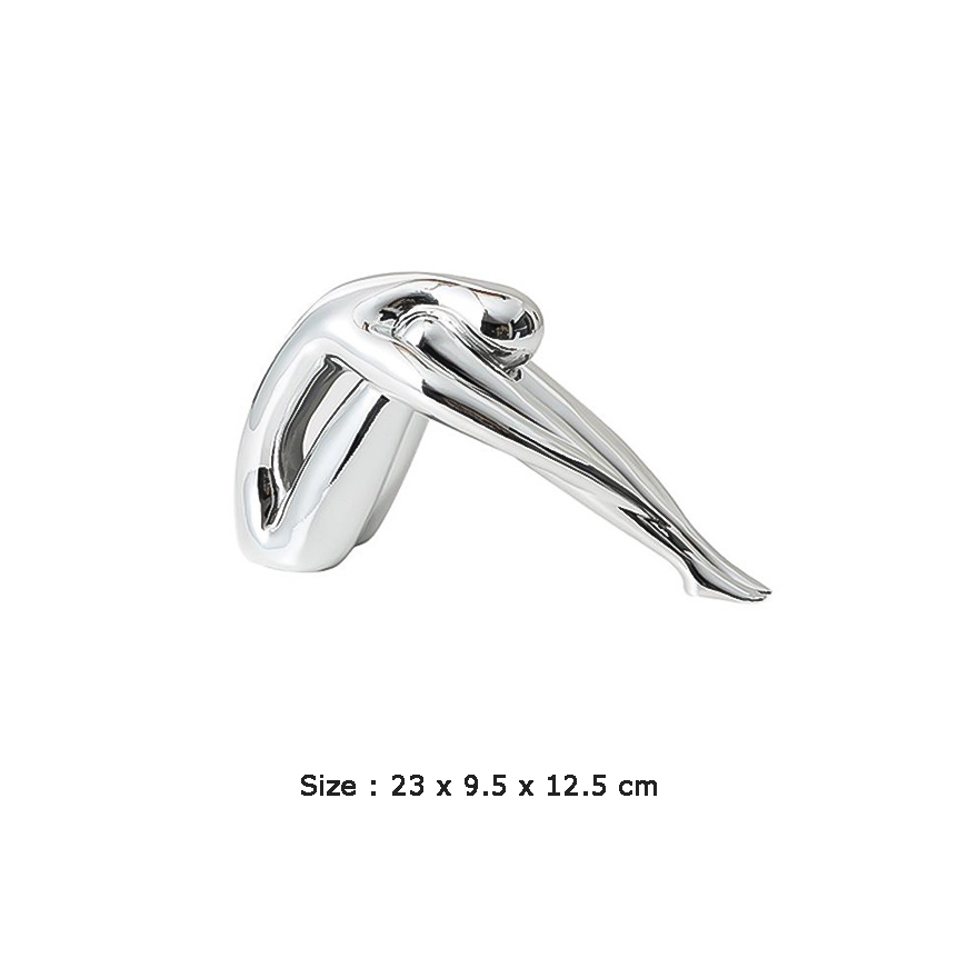 Silver Resin Figurative Sculpture