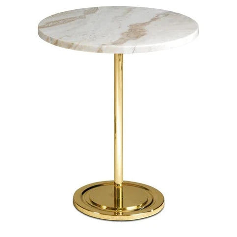 T155/H High Side Table With Marble Top